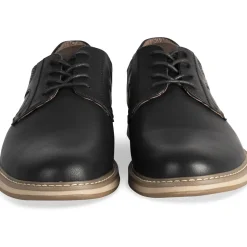 Baskets NOIR Homme Motif Uni Lacets