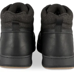 Baskets NOIR Homme Motif Uni A Enfiler