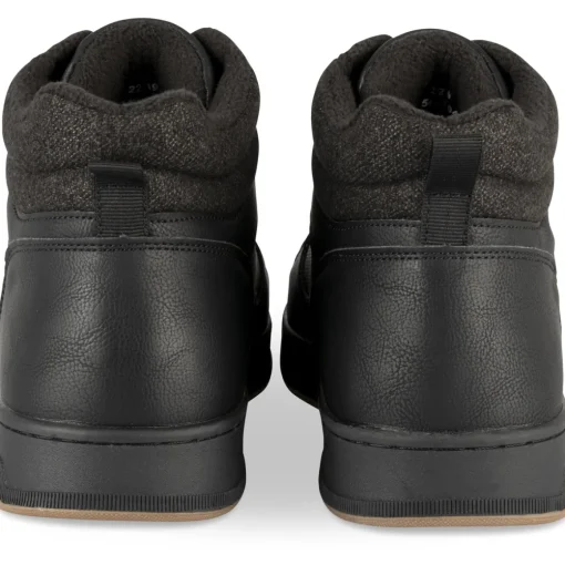 Baskets NOIR Homme Motif Uni A Enfiler