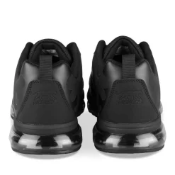 Baskets NOIR Homme Motif Uni Lacets