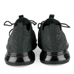Baskets NOIR Homme Motif Uni Lacets