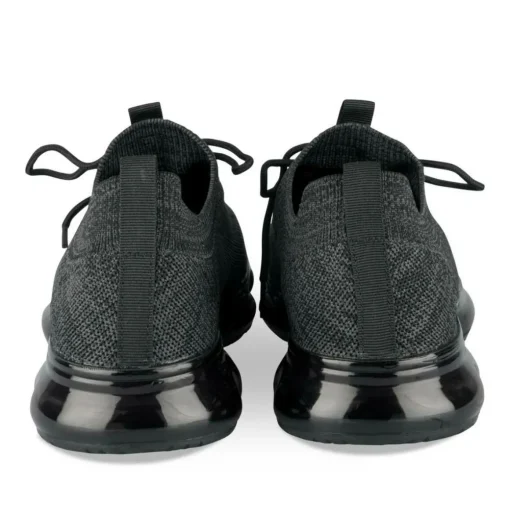 Baskets NOIR Homme Motif Uni Lacets