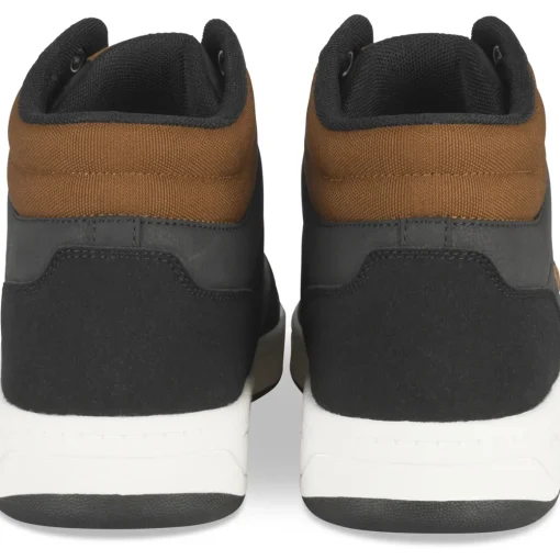 Baskets NOIR Homme Motif Uni Lacets