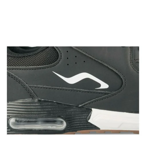 Baskets NOIR Homme Motif Multicolore Lacets