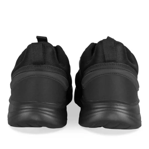 Baskets NOIR Homme Motif Uni Lacets