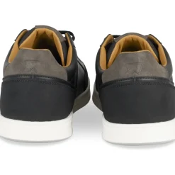 Baskets NOIR Homme Motif Uni Lacets