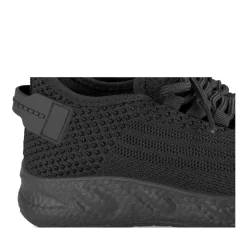 Baskets NOIR Homme Motif Uni Lacets