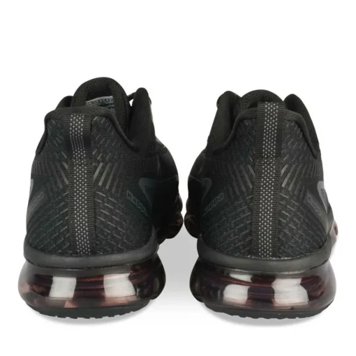 Baskets NOIR Homme Motif Uni Lacets