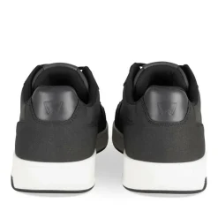 Baskets NOIR Homme Motif Uni Lacets