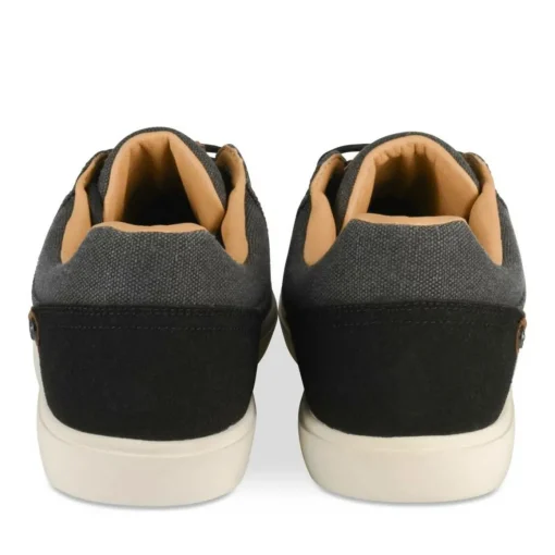 Baskets NOIR Homme Motif Uni Lacets