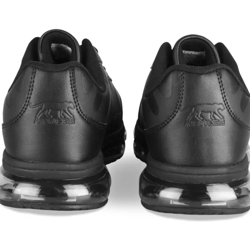 Baskets NOIR Homme Motif Uni Lacets