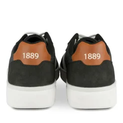 Baskets NOIR Homme Motif Uni Lacets