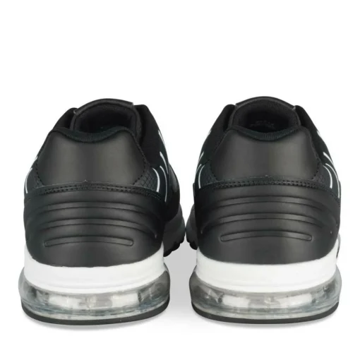 Baskets NOIR Homme Motif Uni Lacets