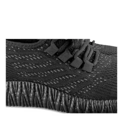 Baskets NOIR Homme Motif Uni Lacets