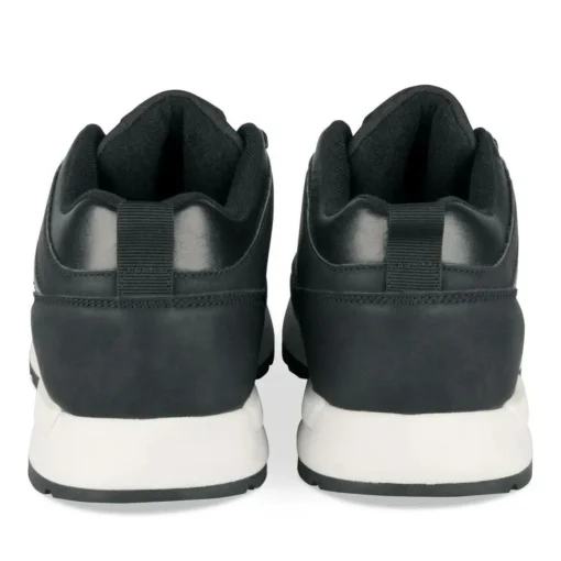 Baskets NOIR Homme Motif Uni Lacets