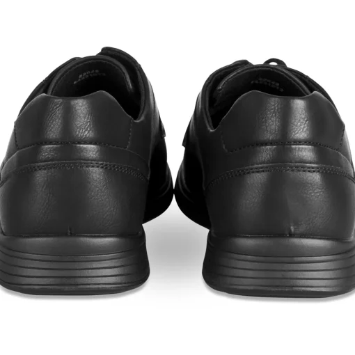 Baskets NOIR Homme Motif Uni Lacets