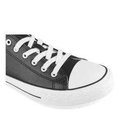 Baskets NOIR Homme Motif Uni Lacets