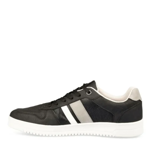 Baskets NOIR Homme Motif Uni Lacets