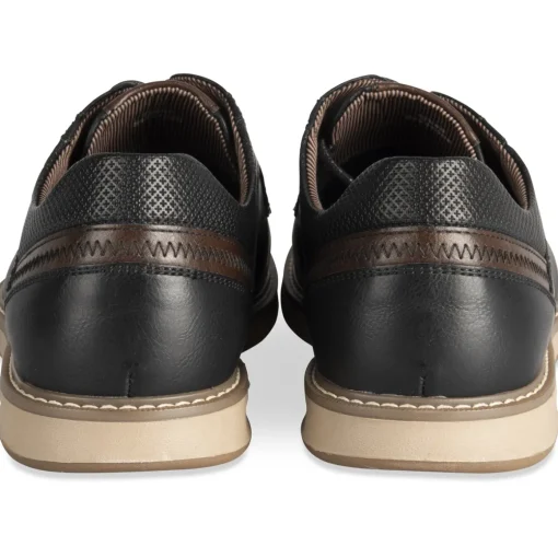 Baskets NOIR Homme Motif Uni Lacets