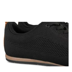 Baskets NOIR Homme Motif Uni Lacets