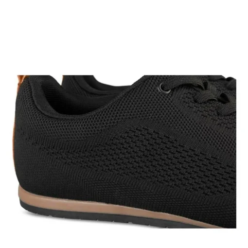Baskets NOIR Homme Motif Uni Lacets