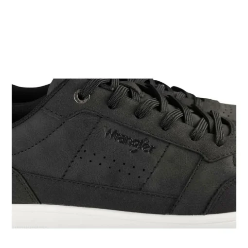 Baskets NOIR Homme Motif Uni Lacets