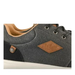 Baskets NOIR Homme Motif Uni Lacets