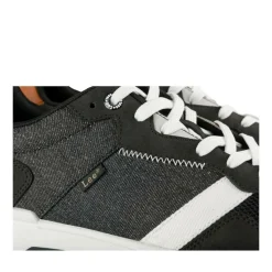 Baskets NOIR Homme Motif Uni Lacets