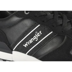 Baskets NOIR Homme Motif Uni Lacets