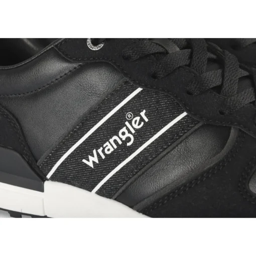 Baskets NOIR Homme Motif Uni Lacets