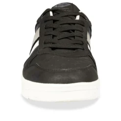 Baskets NOIR Homme Motif Uni Lacets