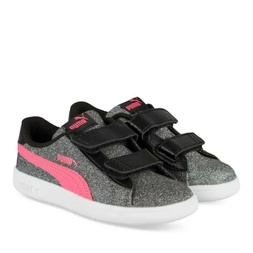 Baskets NOIR PUMA Smash Glitz Glam
