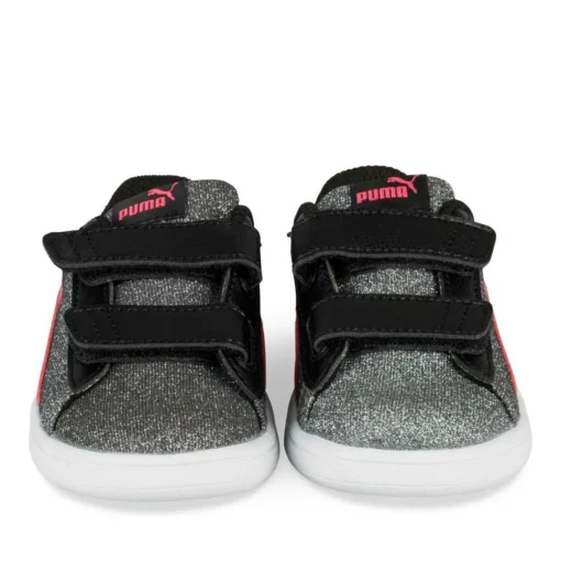 Baskets NOIR PUMA Smash Glitz Glam