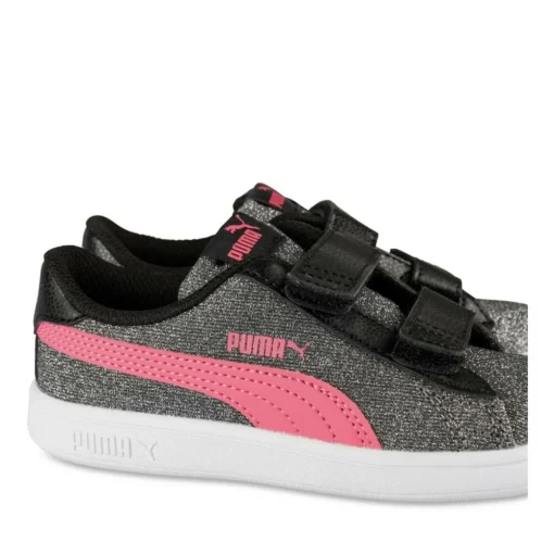 Baskets NOIR PUMA Smash Glitz Glam