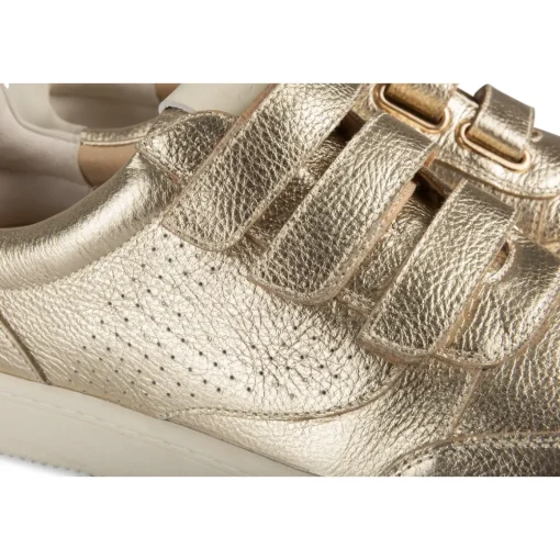 Baskets OR Femme CUIR Motif Uni A Enfiler