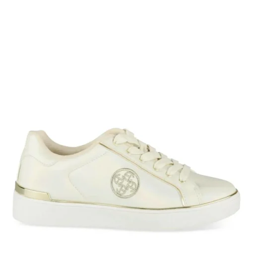 Baskets OR Femme Motif Iridescent Lacets