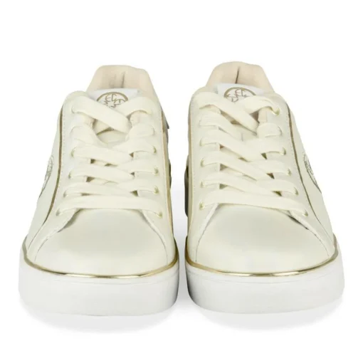 Baskets OR Femme Motif Iridescent Lacets