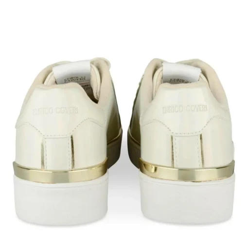 Baskets OR Femme Motif Iridescent Lacets