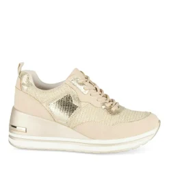 Baskets OR Femme Motif Paillettes Lacets
