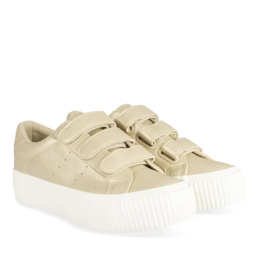 Baskets OR Femme Motif Uni Scratch