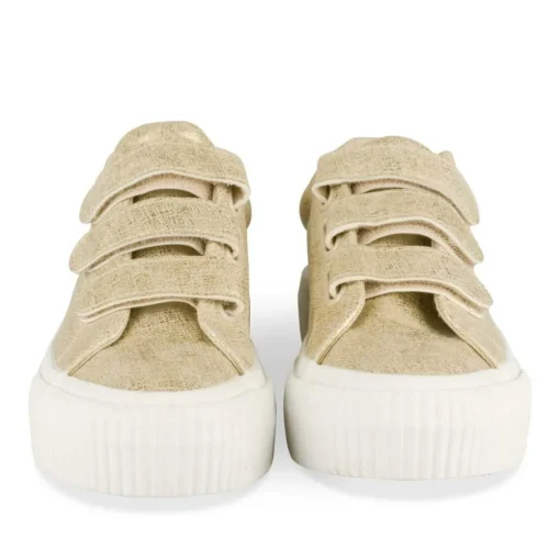 Baskets OR Femme Motif Uni Scratch