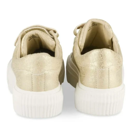 Baskets OR Femme Motif Uni Scratch