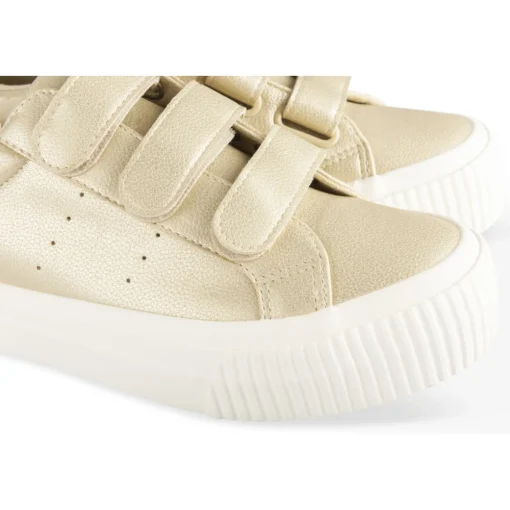Baskets OR Femme Motif Uni Scratch