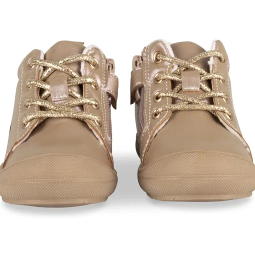 Baskets OR Fille Motif Uni Lacets + Fermeture éclair