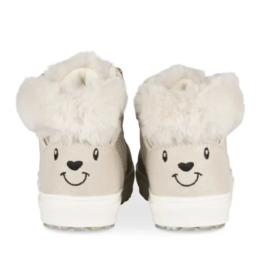 Baskets OR Fille Motif Uni Lacets + Fermeture éclair