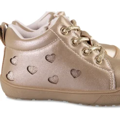 Baskets OR Fille Motif Uni Lacets + Fermeture éclair