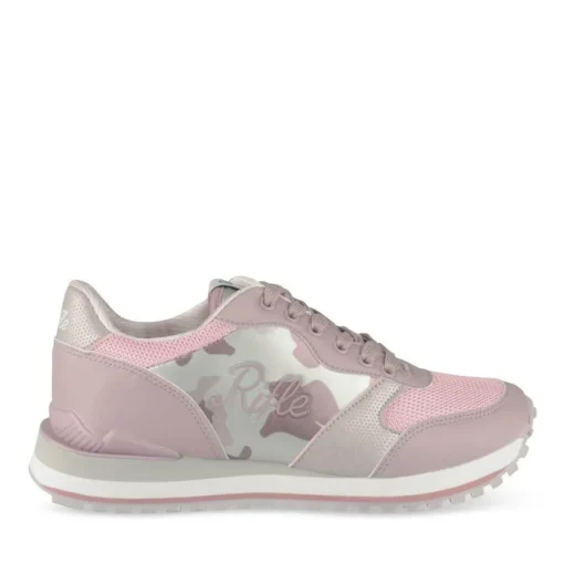 Baskets ROSE Femme Motif Iridescent Lacets