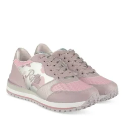 Baskets ROSE Femme Motif Iridescent Lacets