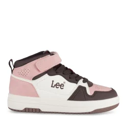Baskets ROSE Fille Motif Uni Scratch + Elastique