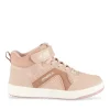 Baskets ROSE Fille Motif Uni Scratch + Elastique